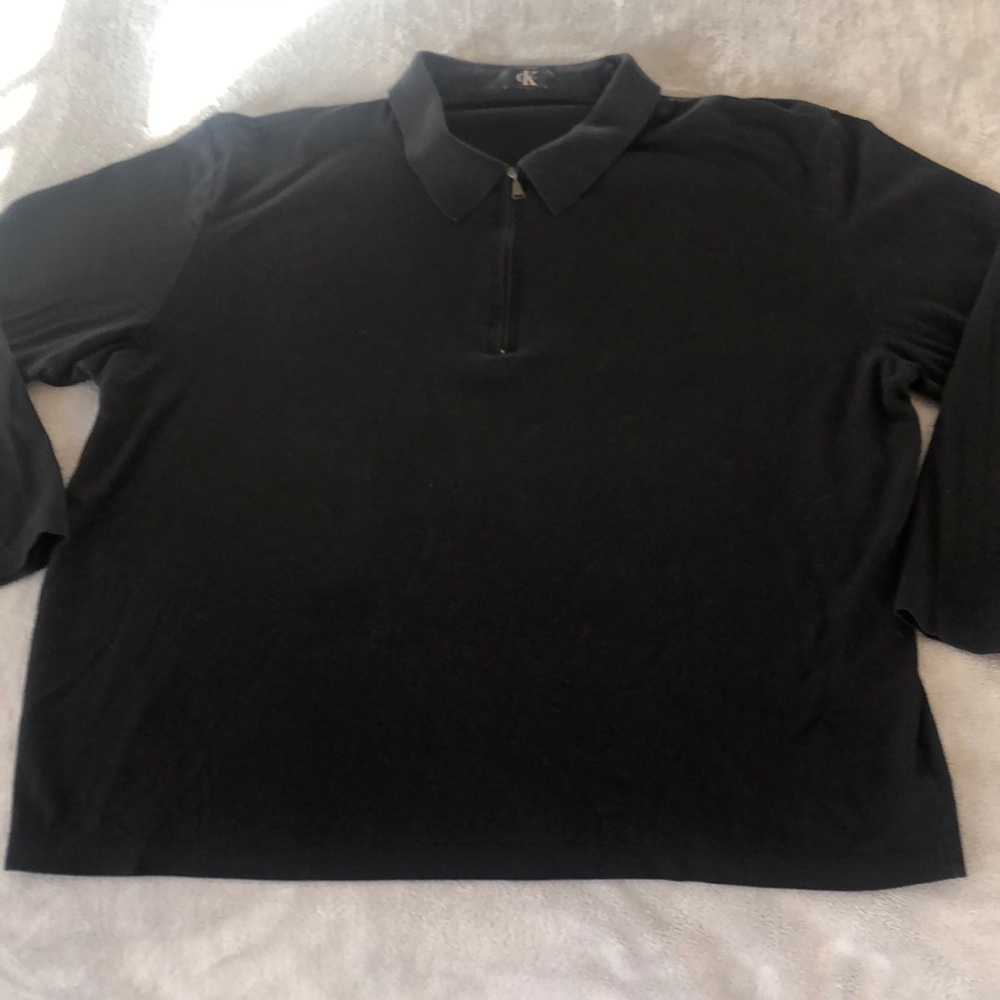 Men’s Calvin Klein Long Sleeve 3/4 zipper shirt